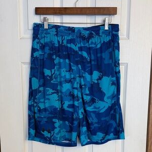 Under Armour Blue Camo Athletic Shorts